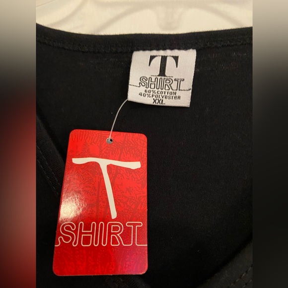 KIWI Black V-neck T-shirt, XXL NWT - Picture 3 of 4